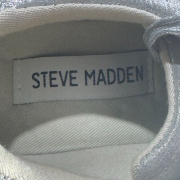 STEVE MADDEN Carrisa Women's Platform Sneaker Rhinestone-Embellished Size 7.5 - Picture 9 of 12